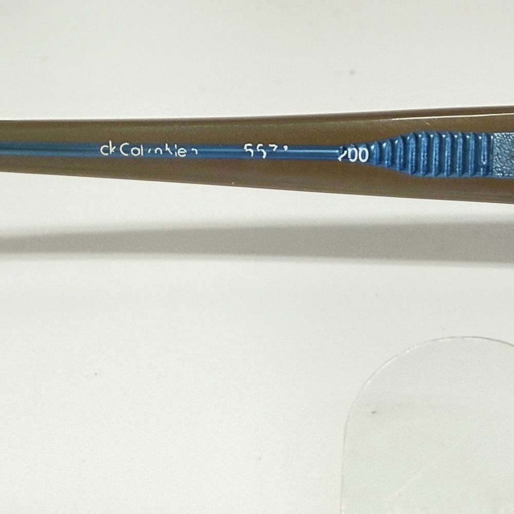 Calvin Klein CK 5572 200 Brown Blue Rhinestone Eyeglasses Frames 50-16-130 - Picture 5 of 7